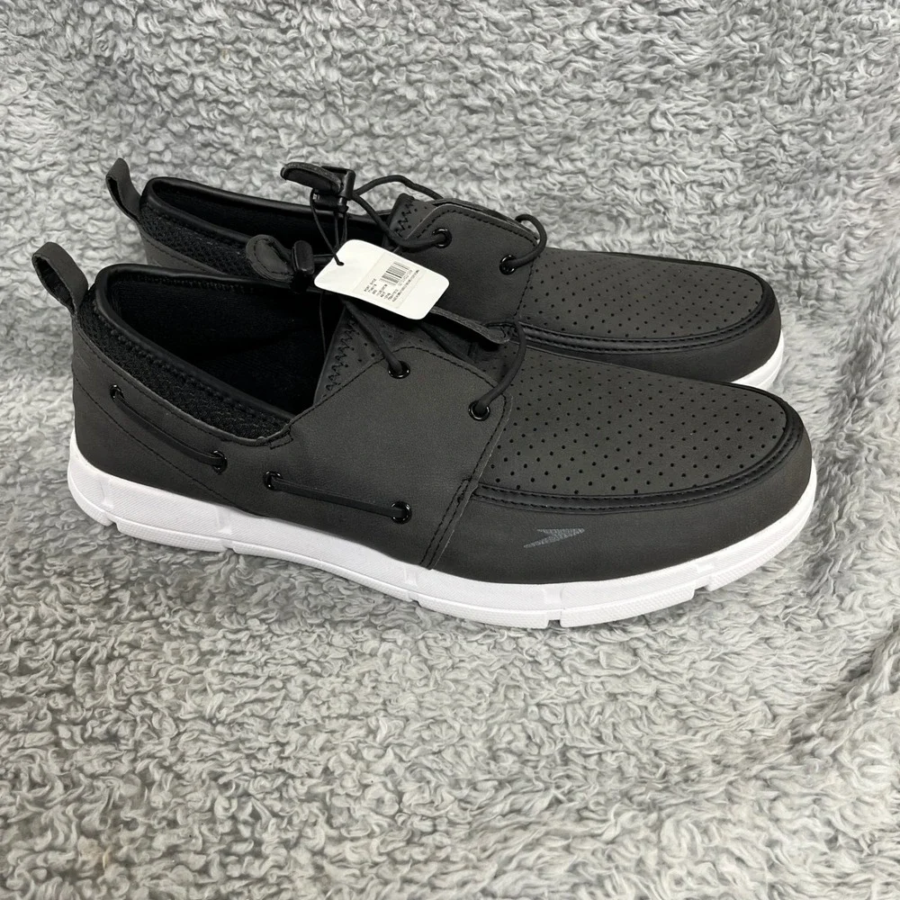Speedo Port Shoe Mens 11 Grey Perforated Slip On Water Sneakers